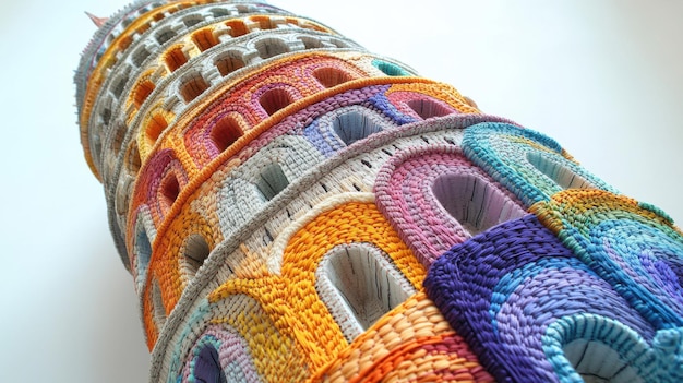 ręcznie haftowany wzór w zbliżeniu